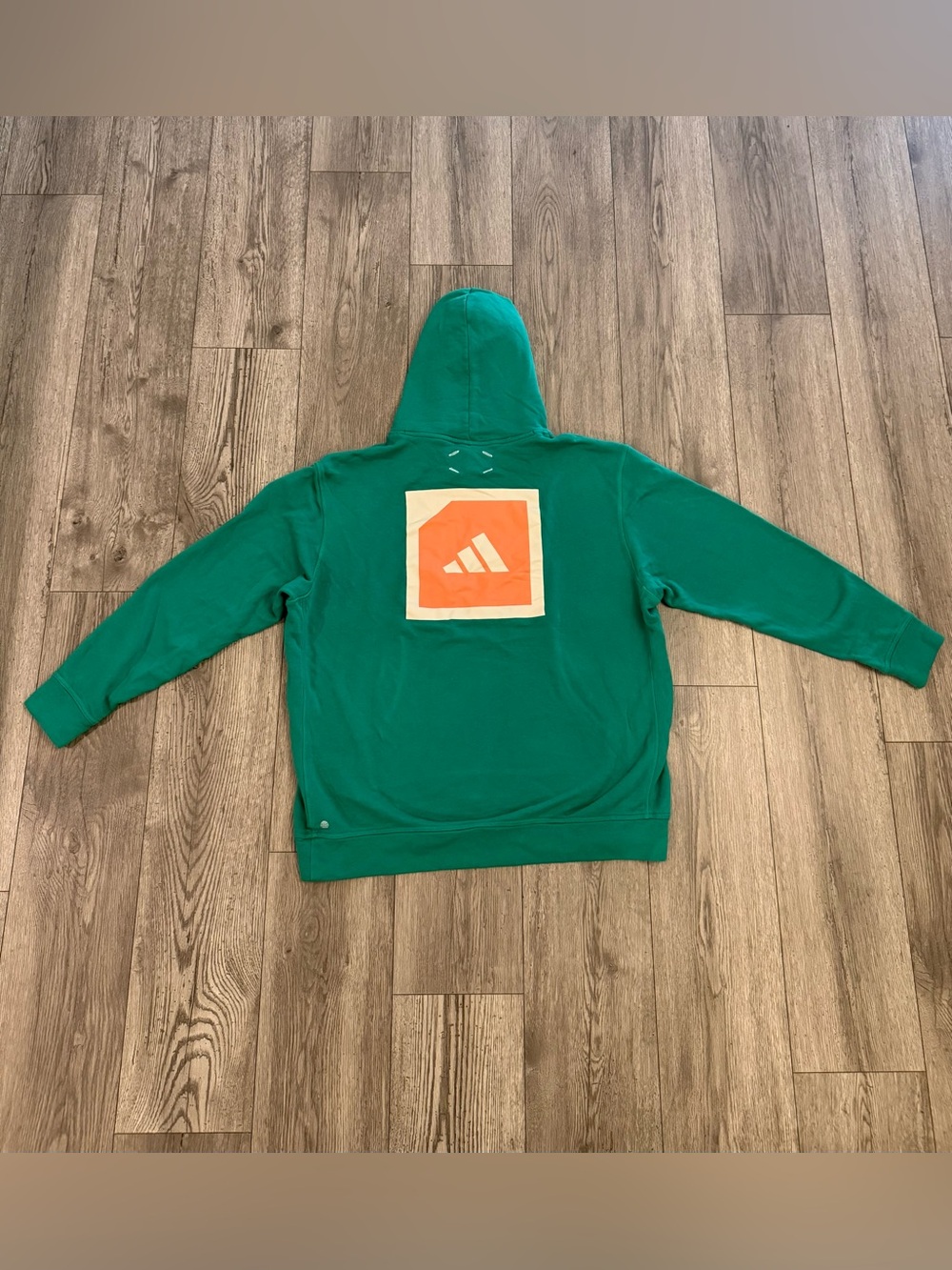 Adidas Adicross Green Long Sleeves Oversized Men Large Jacket Hoodie